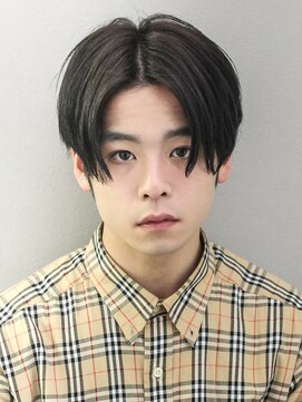 エルマーク 心斎橋(L-MARK) センターパートニュアンスパーマ韓国カルマパーマコンマヘア