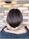 透け感 ベージュショート