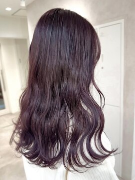 ハオ(hao) 【hao渋谷】akane ピンクカラーフェミニンロング10代20代30代