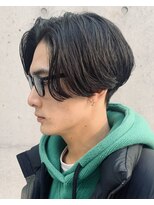 バイフィフス 原宿/表参道(by fifth)&nbsp;ナチュラルセンターパート七三分けニュアンスパーマカルマパーマ