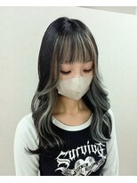 カルフールロコ キョウゴク八潮店(Carrefour LOCO)&nbsp;【インナーカラー】韓国アイドル風インナー！透明感ブラック