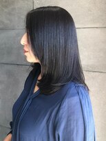 美々百花 ザスパ(美々百花 theSPA)&nbsp;白髪染め 艶トリートメント 40代 ブルーカラー 透明感カラー