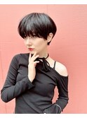 黒髪ショート☆似合わせカット　【新宿】