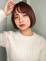カバーヘア ブリス 大宮西口(COVER HAIR bliss) 斜めバング暖色系カラー大人美人ひし形丸みボブp1大宮30代40代