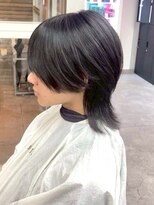 ワンズナゴヤ 名古屋栄店(ONE's NAGOYA)&nbsp;スペインカールスパイキーショートブルーブラックフェザーパーマ