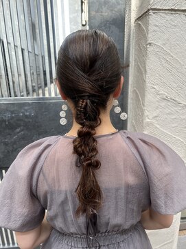 ニューヨークニューヨーク 三宮店(NYNY) タイト&フワフワ 編みおろしアレンジ