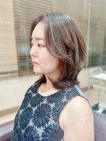 ユウヘアー 石川橋店(U Hair)&nbsp;ミディアムレイヤー/ブリーチ/ハイライト