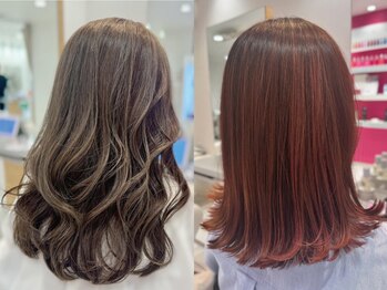 タヤ 今泉店(TAYA)の写真/人気の白髪ぼかしやインナーカラー・ハイライトなどデザインカラーが得意♪大人のダブルカラーもオススメ！