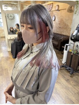 ニコ(nico...) シルバー×ボルドー　ミディアムデザイン