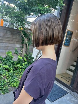 トリッカアヴェダ(tricca AVEDA) 【ビフォーアフター】髪質改善/ショート/ダークブラウン