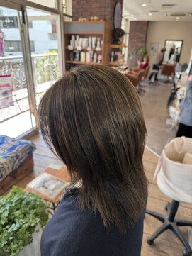 ヴィコロ(vicolo) 白髪ぼかし/ハイライト/ミルクティーベージュ/グレージュ/50代