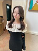 レイヤー ボブ ショート インナーカラー 韓国