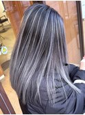 【バツグンの筋感】ホワイトバレイヤージュ×ブリーチ２回