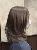 ◎ ワンホンレイヤー/ミルクグレージュ/韓国巻き/顔周りカット31