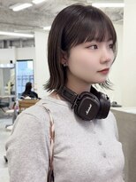 ガーランドウメダ(Garland umeda)&nbsp;オリーブベージュカラー、ボブヘア　担当　垣内　6843