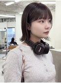 オリーブベージュカラー、ボブヘア 担当 垣内 6843