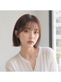 柔らか質感シースルーボブ