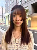 ダークパープル/ナチュラルショート/ミルクブラウン/夏/千葉駅