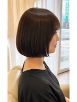 ヘアアトリエ ナイン(hair atelier nine)&nbsp;ダークパープル/ナチュラルショート/夏のヘアアレンジ/福島市