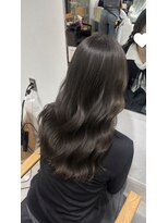 ビューバイネオリーブ 用賀店(Beau'r by neolive)&nbsp;ストレートパーマ縮毛矯正ダークパープル夏ミルクブラウン[用賀]