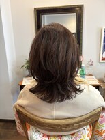 ミーノ(mieno) オーガニックカラー/大人くびれレイヤー/明るめの白髪染め
