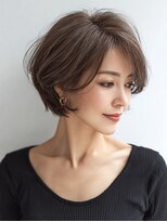 Heart's美人設計と白髪ぼかし専門店 青山表参道店 脱白髪染め/ショートヘア【ハーツ】&nbsp;白髪ぼかし脱白髪染め似合わせショートボブ40代50代60代