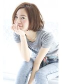 ラフにきまる大人カジュアルボブ♪