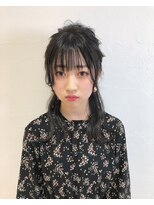 アッシュ 武蔵小金井店(Ash)&nbsp;シースルーぱっつん×ハーフアップ