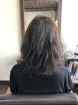 ヘアーワークス グリーン(hair works green) 透け感カラー&ゆるパーマ