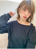 【アフロート添田】小顔なフレンチボブ 大きめウェービーパーマ