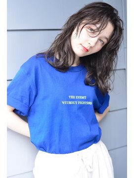 ロロ(ro-ro) 【恵比寿ro-ro】セミウェットウェーブ×オリーブカラー