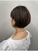 耳掛け大人の小顔ショートボブ/束感ショート30代40代50代60代