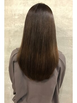 アース 上本町店(HAIR&MAKE EARTH) ツヤ感◎スタリング簡単☆さら艶×ナチュラルブラウンストレート