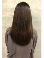 アース 上本町店(HAIR&MAKE EARTH) ツヤ感◎スタリング簡単☆さら艶×ナチュラルブラウンストレート