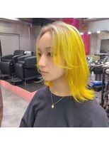 インク 渋谷(INK.)&nbsp;ルーツカラー×レモンイエロー×レイヤーカット