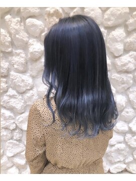 モアナ バイ ヘッドライト 沖縄豊見城店(Moana by HEADLIGHT) Moana【豊見城】#ネイビー#韓国ヘア#髪質改善トリートメント