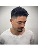 ヒロギンザ 川崎店(HIRO GINZA)&nbsp;かき上げフェード/理容室/川崎/メンズ/HIRO銀座