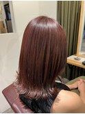 #前髪カタログ#インナーグレージュ#ピンクベージュ