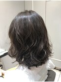 レイヤーミディヘア 低温デジタルパーマ ボブパーマ