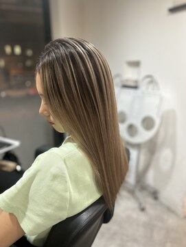 ラフ 難波店(LAFF) #黒髪#ボブルフ#ネビージュ#小顔#ワンレン