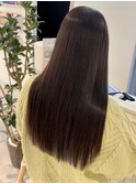 髪質改善/縮毛矯正/トリートメント ビターチョコブラウン