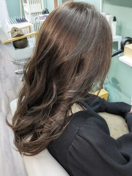 オリーブ(OLIVE) グレージュ_艶カラー