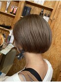 ボブ/ミルクティーブラウン/ミニボブ/駅南