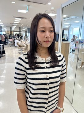 ケンジ 平塚ラスカ店(KENJE) レイヤースタイル/レイヤーカット/ラベンダーベージュ/平塚美容