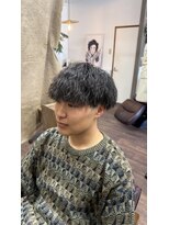 ギルド(Guild)&nbsp;メンズショート　ツイストスパイラルパーマ　マッシュ