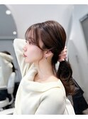 韓国　顔周り　10代　20代　韓国ヘア　韓国カット　韓国風カット