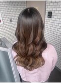 巻き下ろし コテ巻き ダウンスタイル デートヘア 推し活ヘア