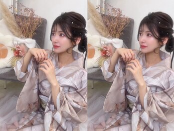 ジューシーティーティー(JUICY tt)の写真/【直前予約OK◎】季節毎のイベント、浴衣の着付け、ヘアセットはプロの技にお任せください☆