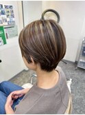 白髪ぼかしハイライト