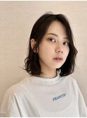 ミディアムパーマ　ボブパーマ　大人女子ヘア